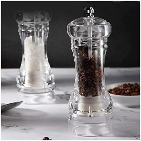 Refillable Pepper Mill Set 2pcs Manual Salt and Pepper Mill