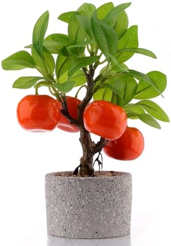 Woration Artificial Orange Tree Bonsai Indoor Decor