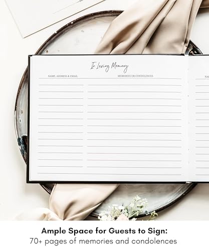Lamare Funeral Guest Book for Memorial Service