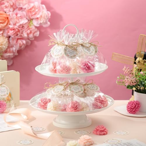 Demissle 20 Piece Flower Mini Soap Gift Set for Wedding and Party