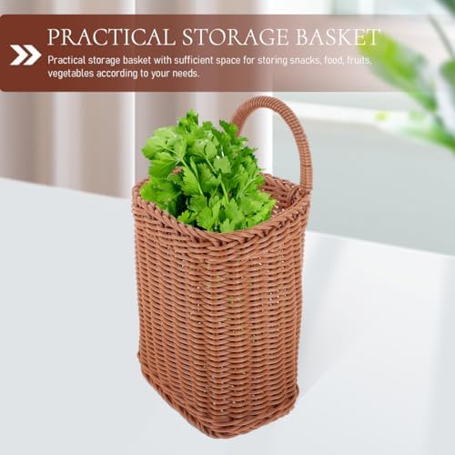 Angoily Hanging Wicker Basket for Home and Outdoor Use