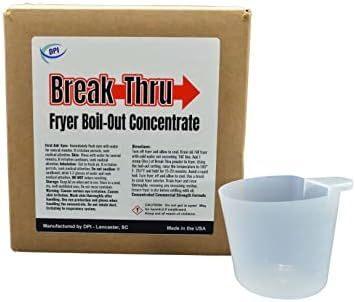 DPI Break Thru Fryer Cleaner Powder Concentrate for Deep Fryers
