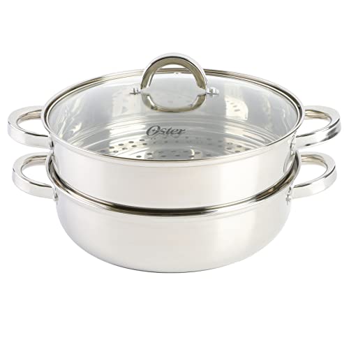 Oster Sangerfield 5-Quart Pasta Pot Set with Steamer and Lid