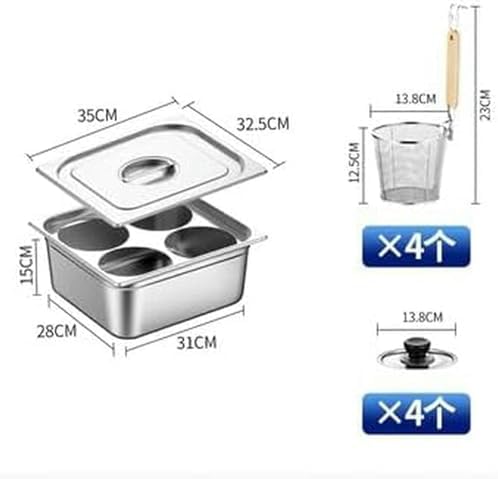 XENITE Strainer Stainless Steel Pasta Cooker with Divider and Colander