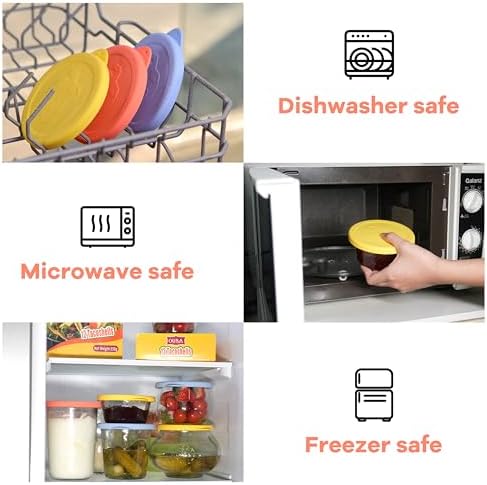 Purekra 60mm Silicone Lids for Weck Jars 2 Pack
