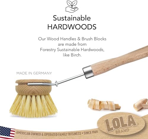 Lola Products Tampico Vegetable Dish Brush