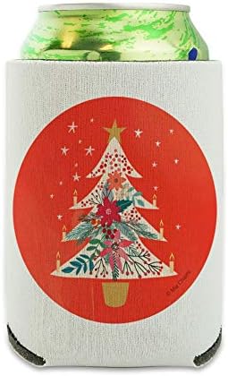 Christmas Tree Can Cooler with Candles