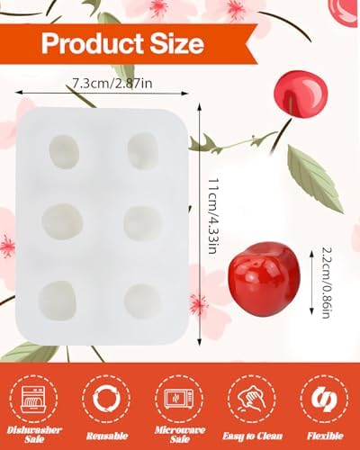 Liobelon 6 Cavity Cherry Silicone Mold