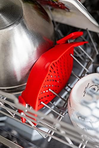 Arlig Clip On Pasta Strainer Universal Fit for Pots and Bowls