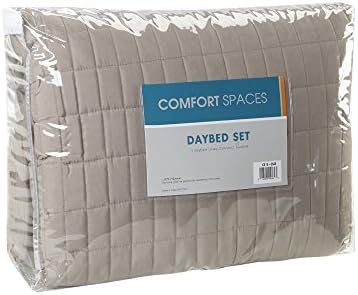 Comfort Spaces Daybed Cover Set - Kienna Taupe 75x39 5 Piece