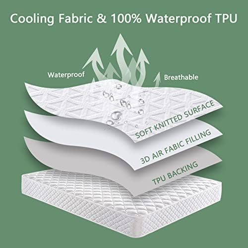 GOPOONY Premium Queen Mattress Protector Waterproof Cooling 3D Air Fabric