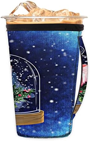 Reusable Iced Coffee Cup Sleeve With Handle Neoprene Insulator