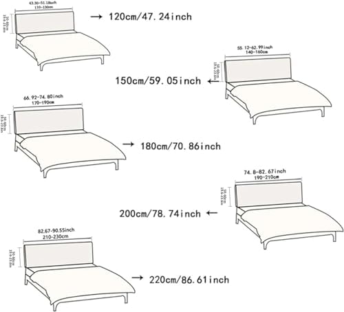 EFELIM Stretch Headboard Cover for Queen Size Bed