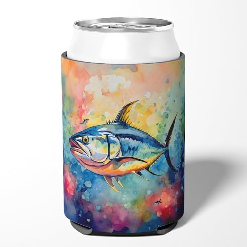 Carolines Treasures Yellowfin Tuna Can Hugger Cooler