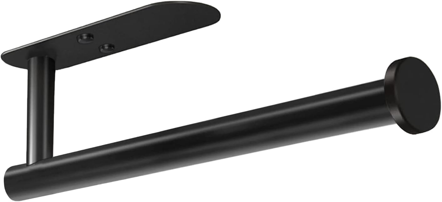 HUFEEOH Black 13 Inch Paper Towel Holder for Kitchen and Bathroom