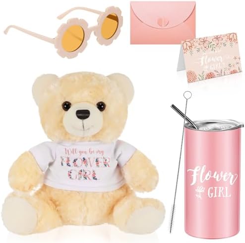 Woanger 5 Pcs Flower Girl Proposal Gifts Set