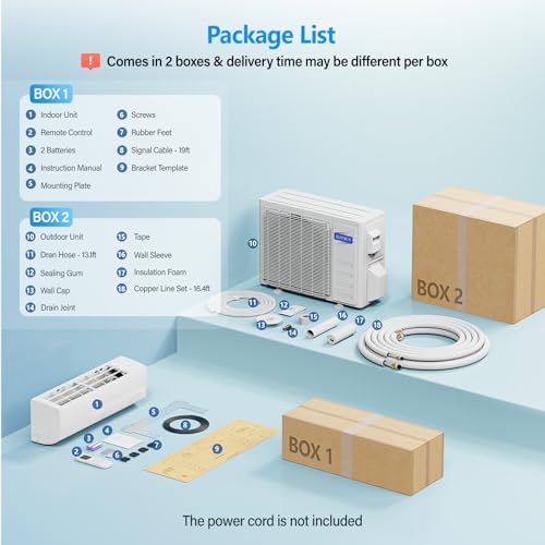 ROVSUN 9000 BTU Mini Split AC Unit with Inverter and Wifi