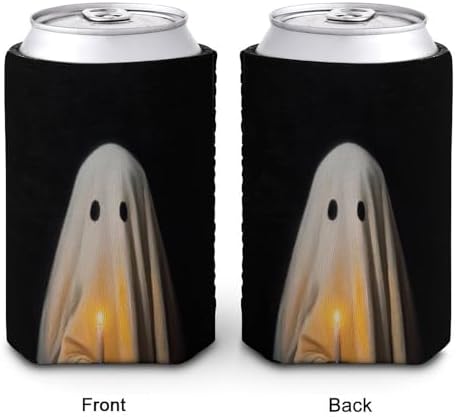 Cute Ghost Beer Can Cooler Sleeve for Halloween Party
