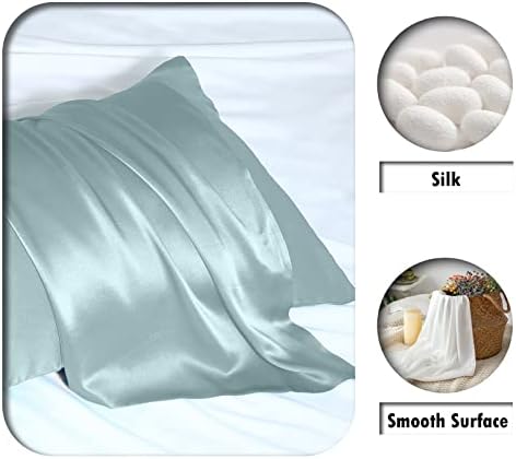 Suatien Mulberry Silk Pillowcase 20x26 Standard Size with Hidden Zipper