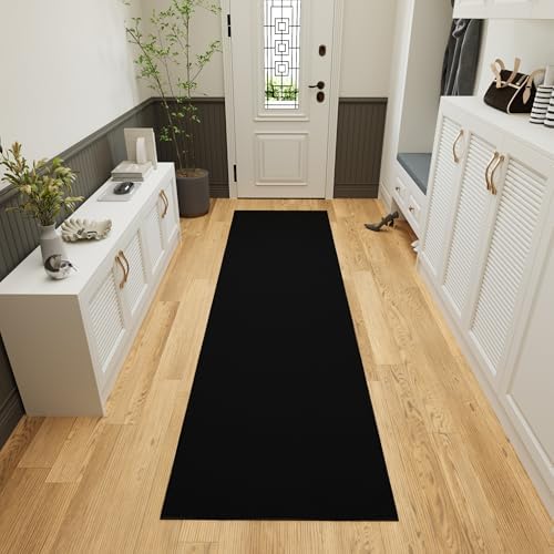 Ottomanson Hallway Runner Rug 27 x 910 Non Slip Solid Floor Carpet