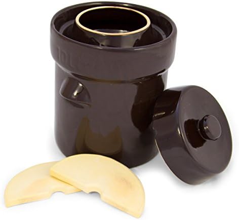 German Style 10 Liter Fermentation Pot with Stone Weight