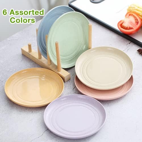 Mfacoy 6 Pack Unbreakable Dinner Plates 10 Inch