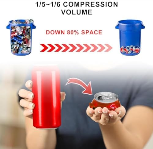 Electric Can Crusher for 8oz-16oz Cans 8 Cans at Once