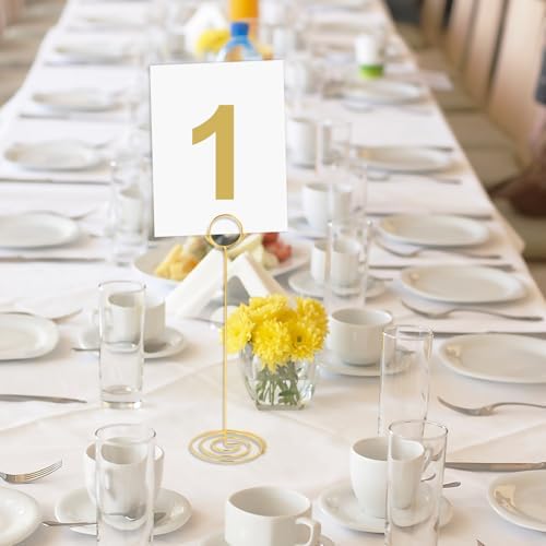 36 PCS Gold Table Number Holders with 3 Sizes