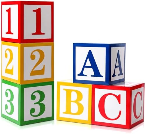 Kolldenn ABC 123 Party Decor Balloon Boxes Set