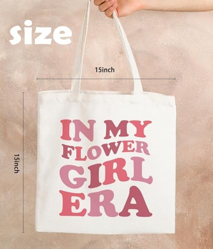 Zeghk NaZaUK Flower Girl Proposal Canvas Tote Bag