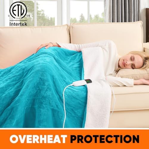 Greenoak Heated Blanket Electric Throw 50X60
