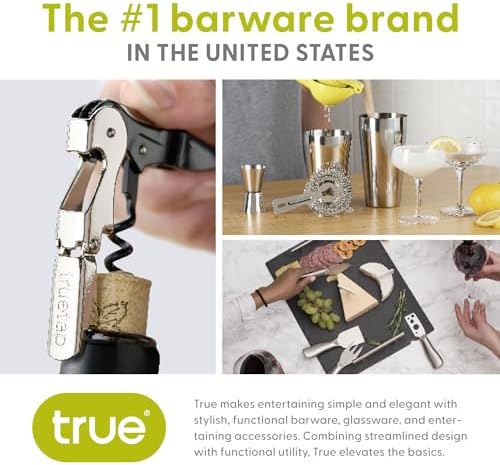True Lux Electric Rechargeable Corkscrew Bottle Opener Silver