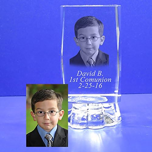 Personalized 12-Piece Photo Crystal Cube with LED Light