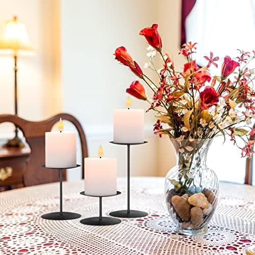 Smtyle Gothic Black Candle Holder Set of 3