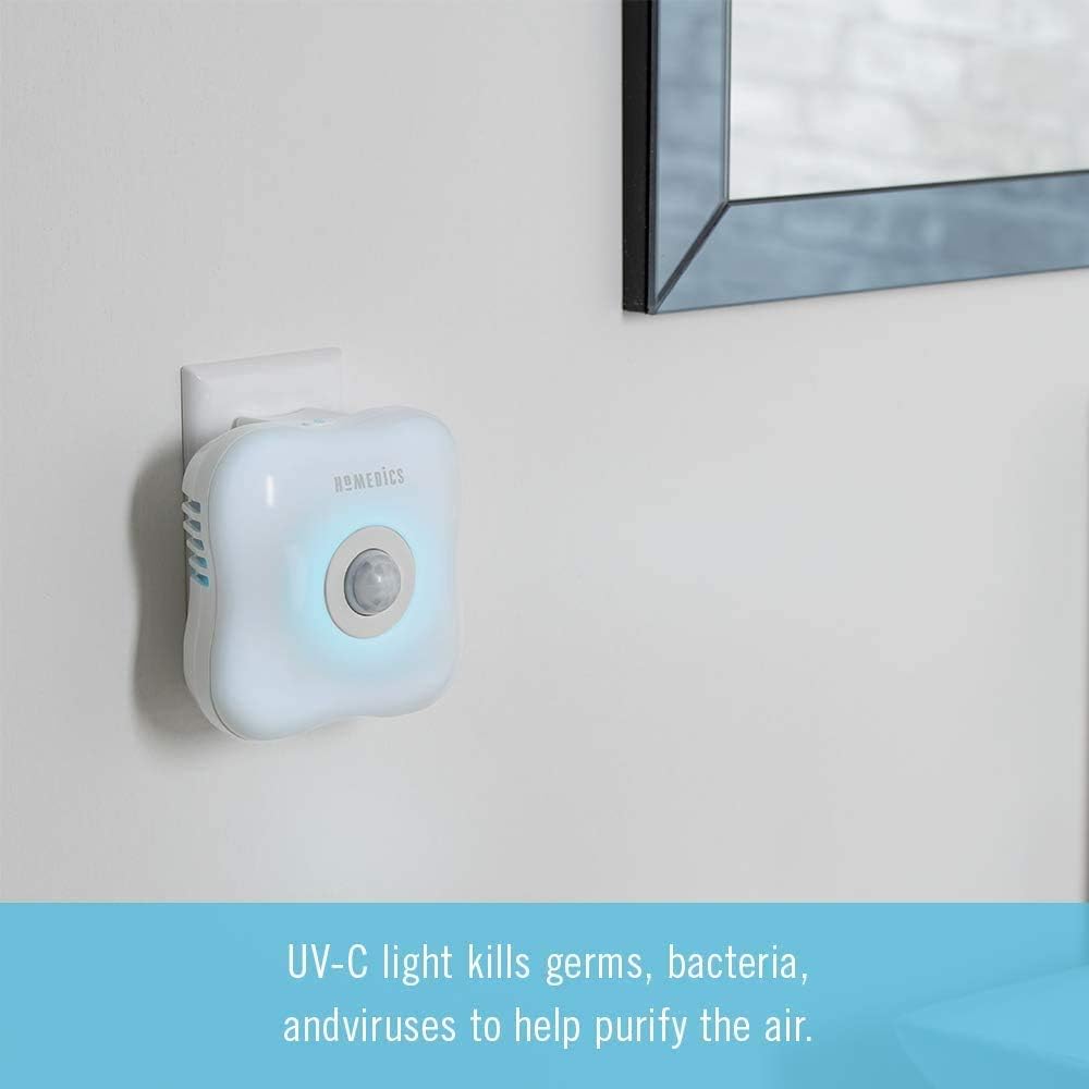 Homedics TotalClean UV-C Plug-In Air Sanitizer - White