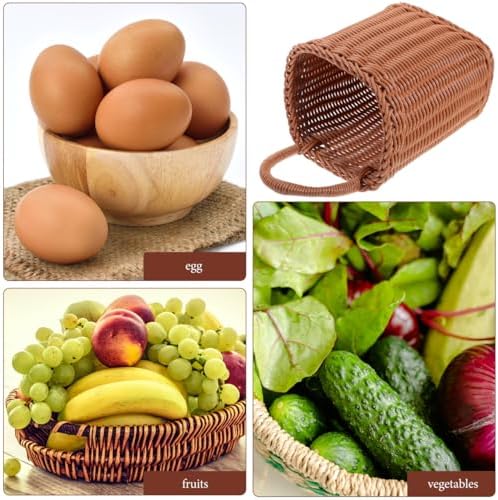 Angoily Hanging Wicker Basket for Home and Outdoor Use