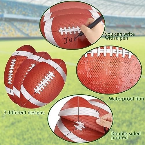 45PCS Football Cutout Paper Football Cutouts for Classroom Decorations