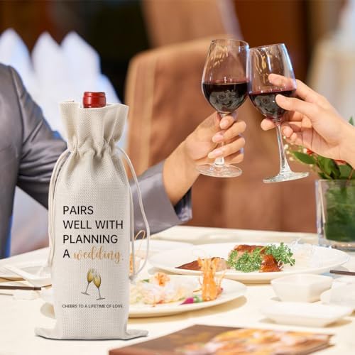 YUANHAO Wedding Gift Wine Bag with Drawstring
