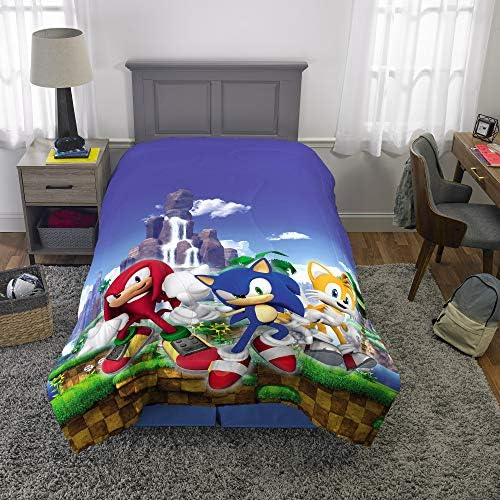Franco Kids Bedding Reversible Comforter Sonic The Hedgehog