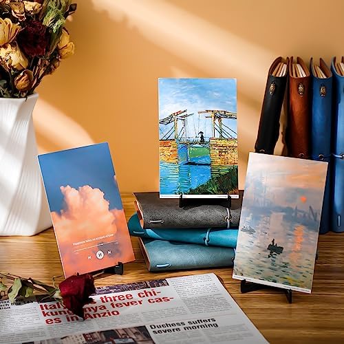 Bucherry 10 Pack Mini Easel Display Stand Acrylic Black