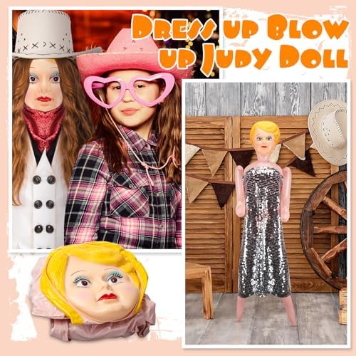 Liliful 59 Inch Inflatable Judy Doll Party Prop