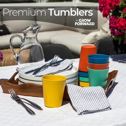 Grow Forward Premium Plastic Kids Cups 13 oz