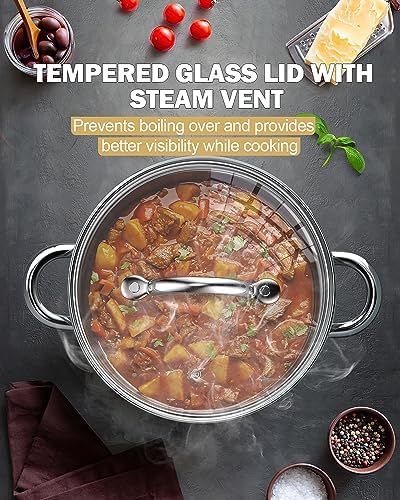 Cook N Home 8 Quart Stainless Steel Stockpot with Lid 1