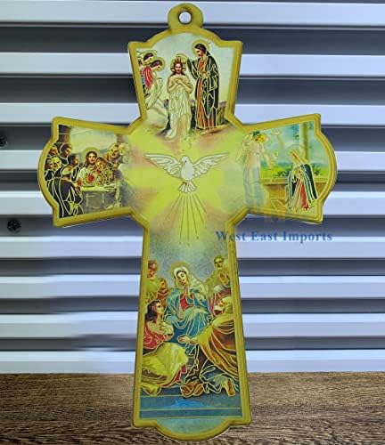 WE 12 Pcs Holy Spirit Wall Cross Baptism Favor