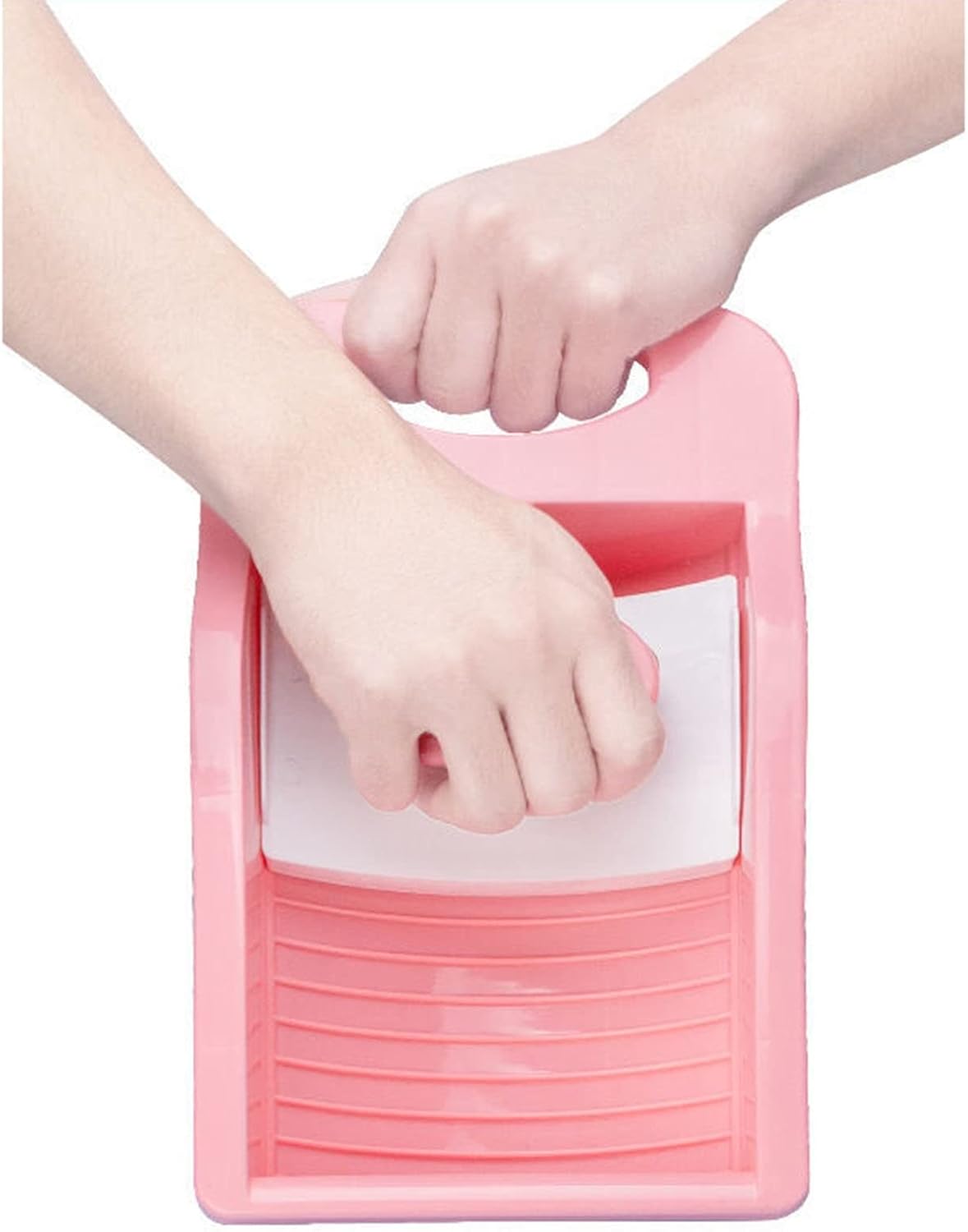 DCFV Plastic Mini Washboard with Handle 2 Sizes Pink