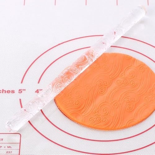 Auspicious Clouds Embossing Rolling Pin Acrylic