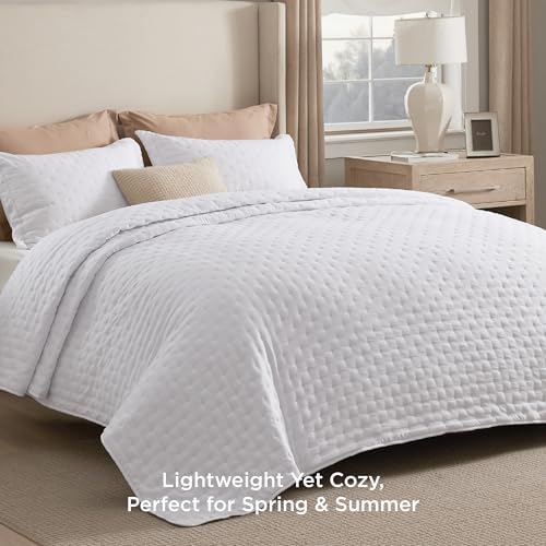 Bedsure King Quilt Set - Ultra Soft Comforter with 2 Pillow Shams