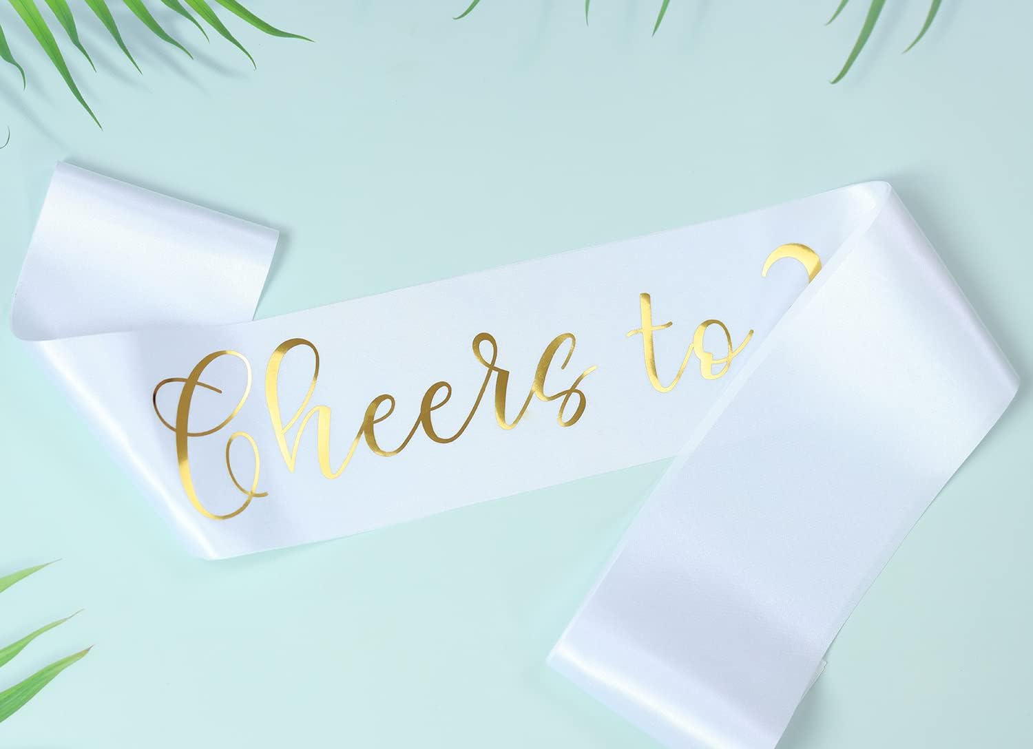 35th Birthday Sash with Gold Foil Lettering for Women Men Girls
