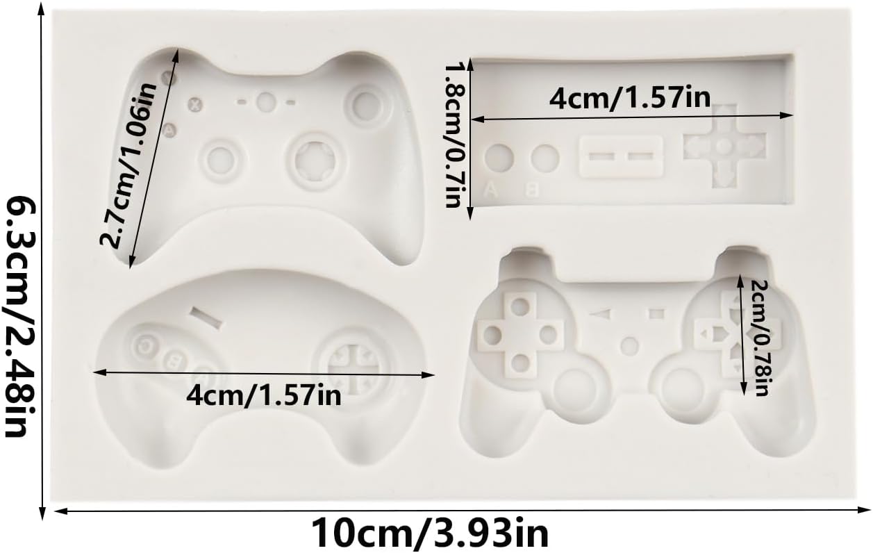 Game Controller Silicone Fondant Mold for Cake Decorations