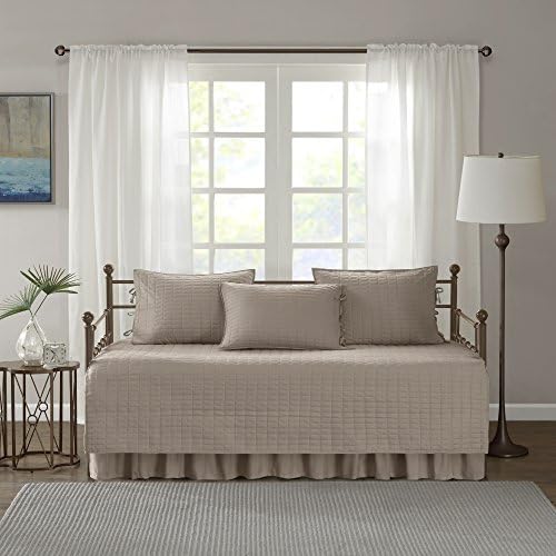 Comfort Spaces Daybed Cover Set - Kienna Taupe 75x39 5 Piece